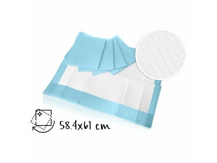 MEDLINE Absorpčné hygienické podložky 60x60cm, 100ks-(4x25ks)