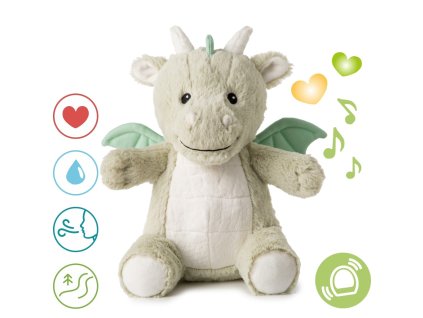 Cloud b® Love Light Buddies - Drake the Dragon ™ Nočné svetielko s melódiou, Drak, 0m+