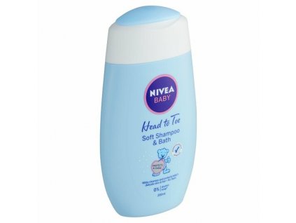 NIVEA Baby Soft Jemný kúpeľ pre celé telo & šampón, 200 ml