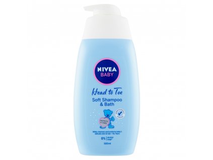 NIVEA Baby Soft Jemný kúpeľ pre celé telo & šampón, 500 ml