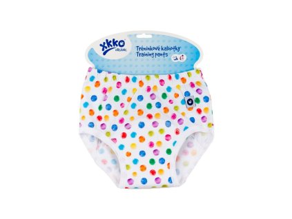 XKKO Tréningové nohavičky Organic - Watercolor Polka Dots, veľkosť M