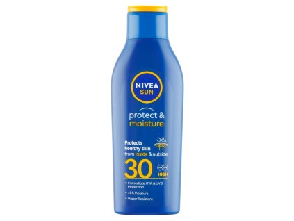 NIVEA Sun Protect & Moisture Hydratačné mlieko na opaľovanie OF 30, 200 ml