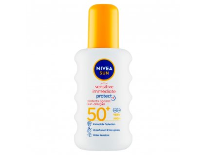 NIVEA Sun Sensitive sprej na opaľovanie OF 50+, 200 ml