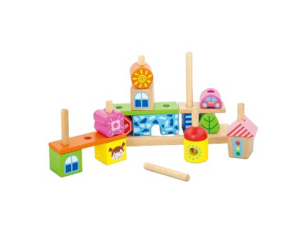 Drevené kocky Viga Mesto - 52168