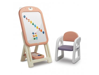 Detská tabuľa so stoličkou TED Toyz pink - 52360