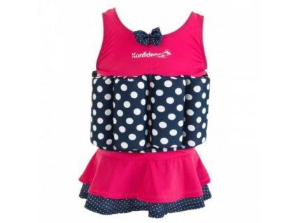 konfidence pink navy polka 1
