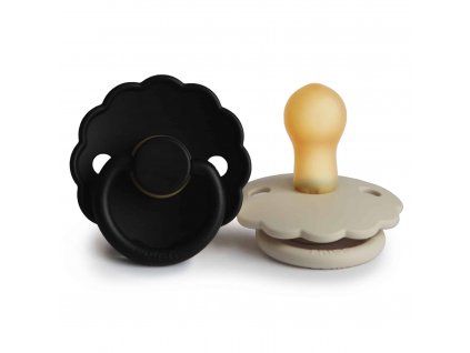 twopack JetBlack Cream Daisy rubber 0 6