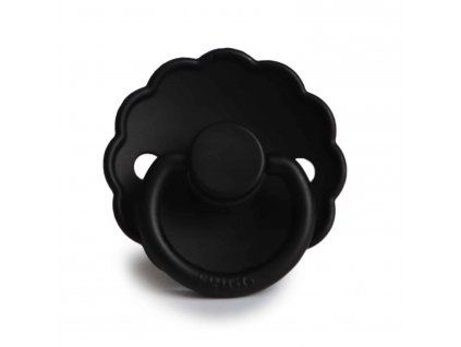 Front JET BLACK DAISY silicone