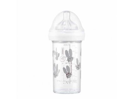 DOJČENSKÁ FĽAŠA LE BIBERON FRANCAIS STELLA MCCARTNEY KIDS RABBIT GREY, 210 ML, 6+m