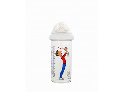 DOJČENSKÁ FĽAŠA LE BIBERON FRANCAIS FATHER BABY, 360 ML, 6+m