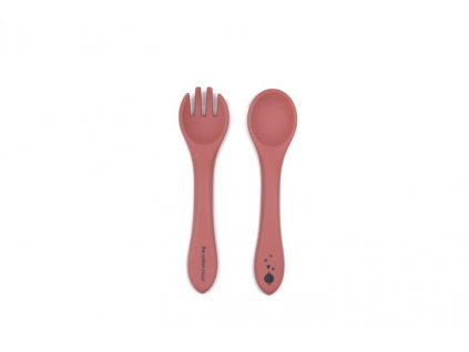 spoon fork set wild rose