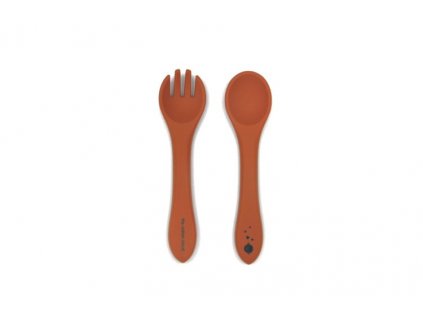 spoon fork set caramel