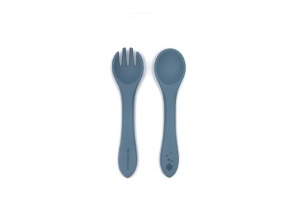 spoon fork set smokey blue