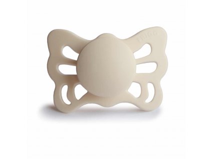 ANATOMICKÝ CUMLÍK FRIGG BUTTERFLY CREAM, 0-6M, SILIKÓN