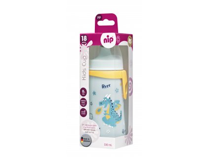 NIP Kids cup fľašu s náustkom PP, 330 ml, chlapec