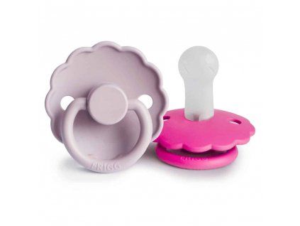 Soft LilacFuchsia Daisy twopack silicone 6 18 p
