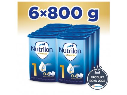 6x NUTRILON 1 Počiatočné dojčenské mlieko 800 g, 0+