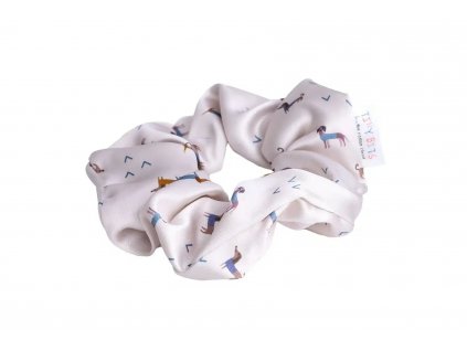 GUMIČKA DO VLASOV COTTON CLOUD SCRUNCHIE TECKEL