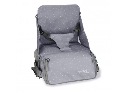 Asalvo ANYWHERE booster BAG-GO 2v1 (podsedák+taška na kočík), humus grey