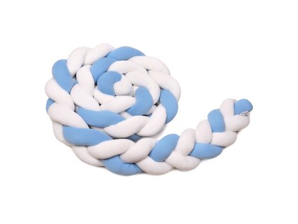 T-TOMI Pletený mantinel 180 cm White + Blue