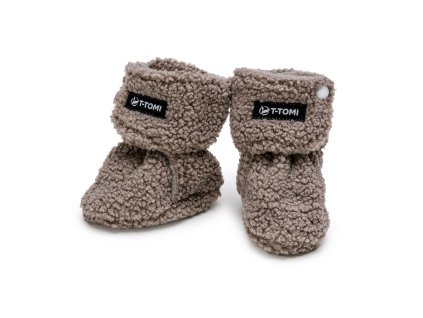 T-TOMI Capačky TEDDY Grey (3-6 mesiacov) WARM