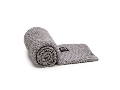 pletena deka cloud grey