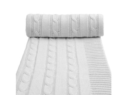 pletena deka spring grey