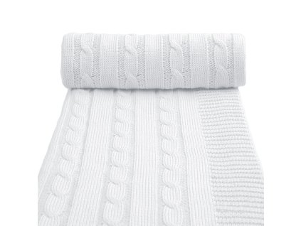 pletena deka spring white