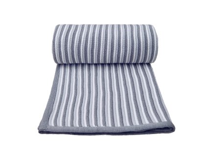 pletena deka spring white grey