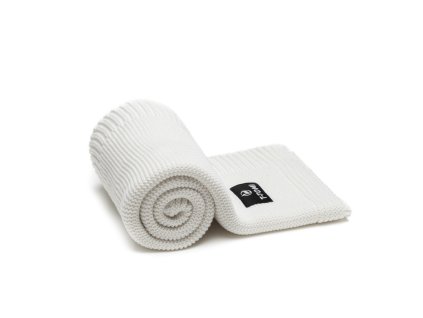 pletena deka autumn white waves