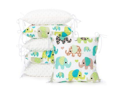 pm minky green elephant