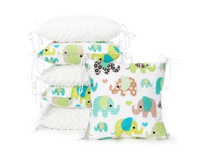 T-TOMI Vankúšikový mantinel Green elephant