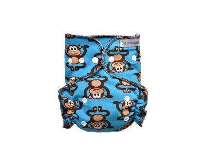 T-TOMI Nohavičková plienka - prebaľovací set patentky Monkies