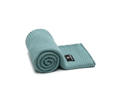 pletena deka autumn mint waves