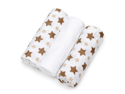 T-TOMI Bambusové plienky Beige stars