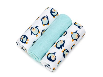 T-TOMI Bambusové plienky Penguins