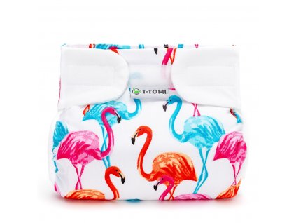 T-TOMI Ortopedické abdukčné nohavičky - suchý zips Flamingo (3-6kg)