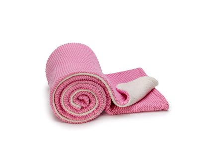 pletena deka winter pink waves 2