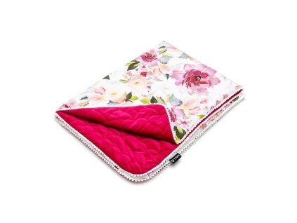 T-TOMI Detská prikrývka Watercolor flowers