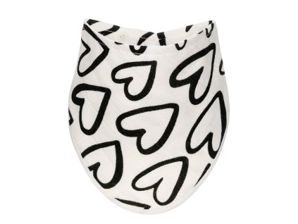 T-TOMI Bambusový slintáčik Black hearts