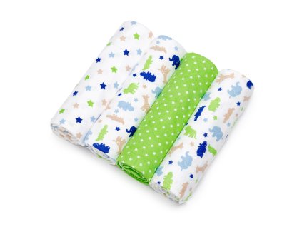 T-TOMI Látkové plienky Green crocodiles