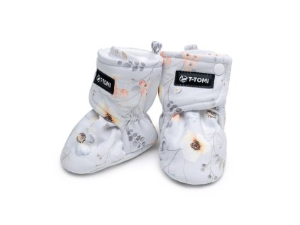 T-TOMI Capačky Flowers (0-3 mesiace)