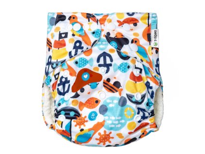 T-TOMI Nohavičková plienka AIO - prebaľovací set patentky Sailor