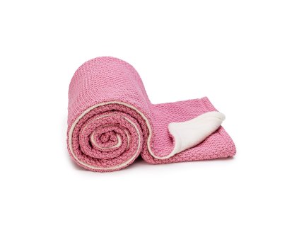 es pletena deka winter raspberry