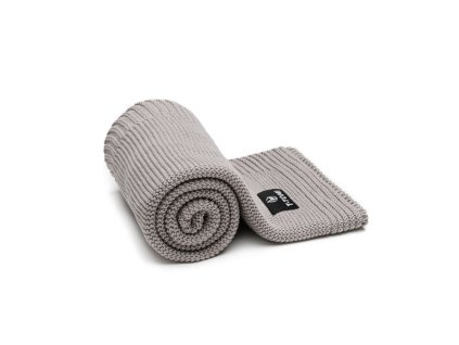 pletena deka autumn grey waves