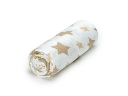 T-TOMI VEĽKÁ bambusová osuška Beige stars