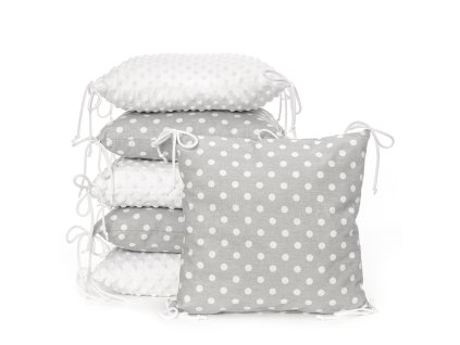 T-TOMI Vankúšikový mantinel Grey dots