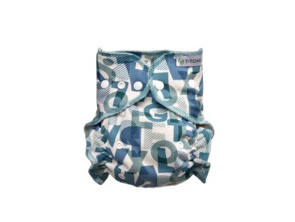 T-TOMI Nohavičková plienka - prebaľovací set patentky Green Alphabet