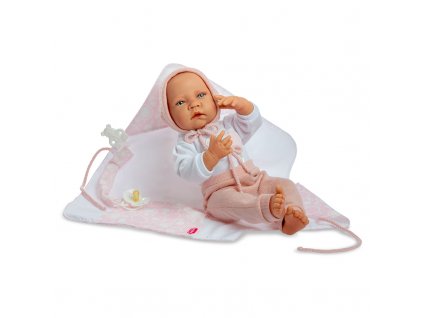 Berjuan panenka miminko Newborn Special Boutique Doll s příslušenstvím 45cm