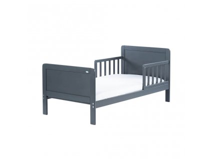 Detská posteľ so zábranou Drewex Olek 140x70 cm grafit - 53141